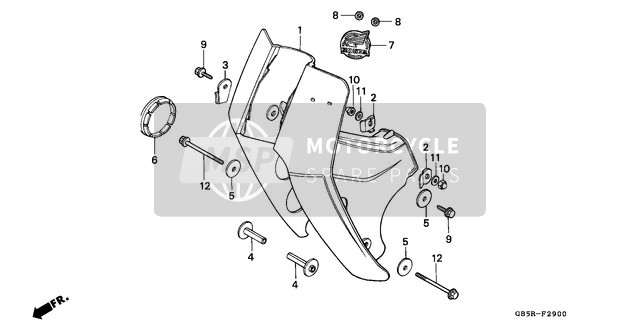 87102GAC980, Embleme,  Couvercle Av., Honda, 2